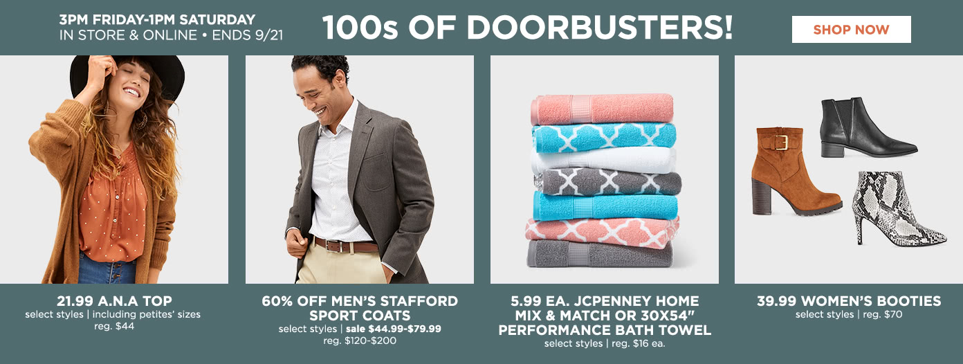 100's of Doorbusters