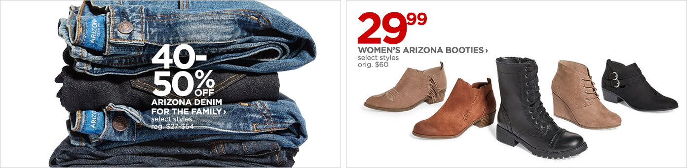 Arizona denim for the family & Women's Arizona booties