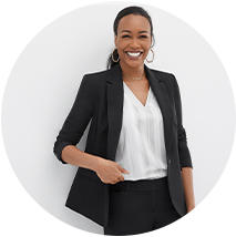 jcpenney womens black suit