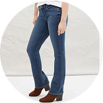 women's colored bootcut jeans