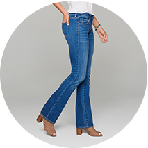 arizona jeans women's curvy bootcut