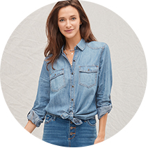 Button-down Shirts Tops for Women - JCPenney