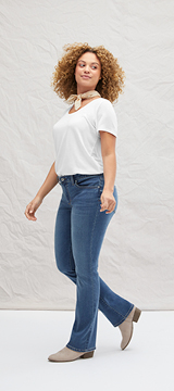 Mid-Rise Bootcut Jean