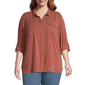 jcpenney plus size shirts