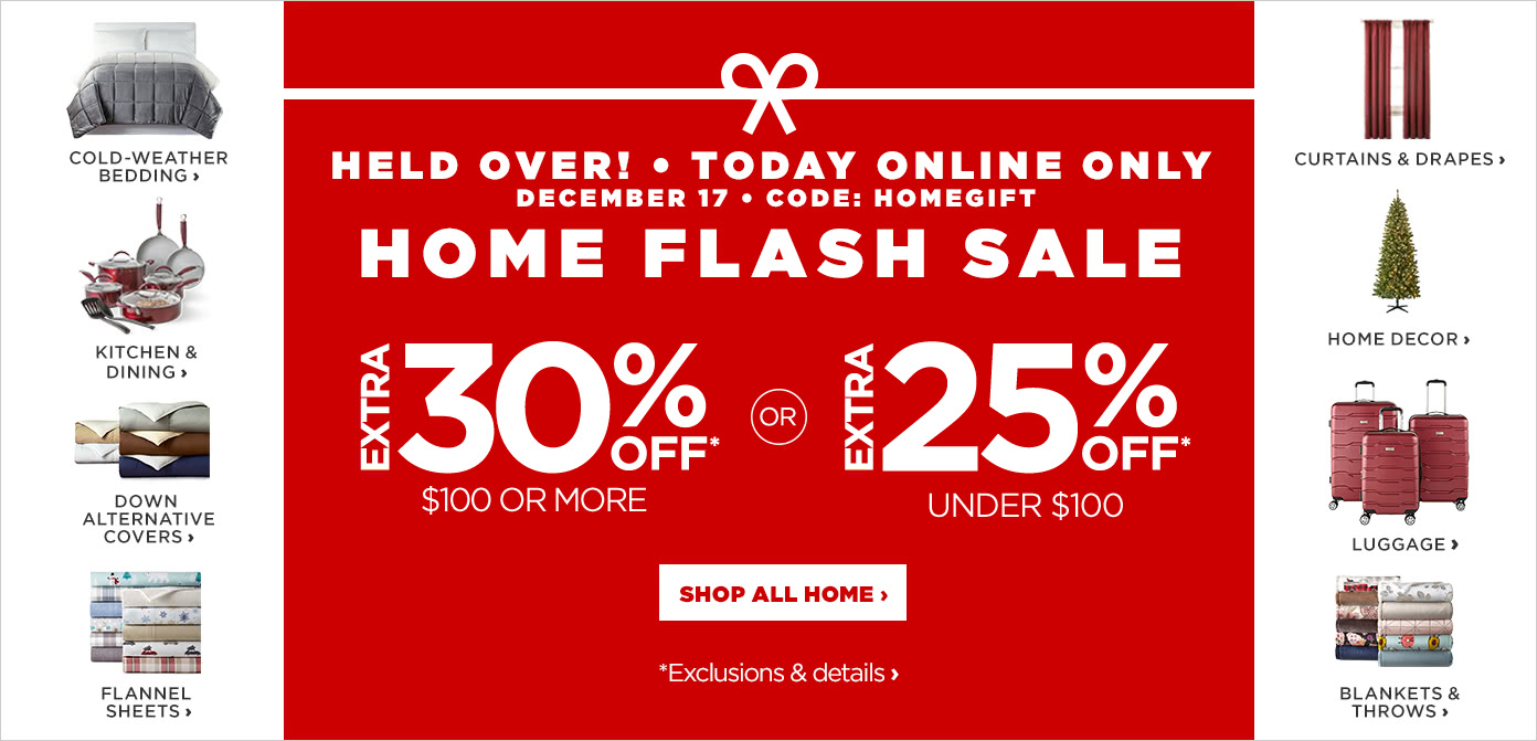 Held over! Home Flash Sale, use code HOMEGIFT
