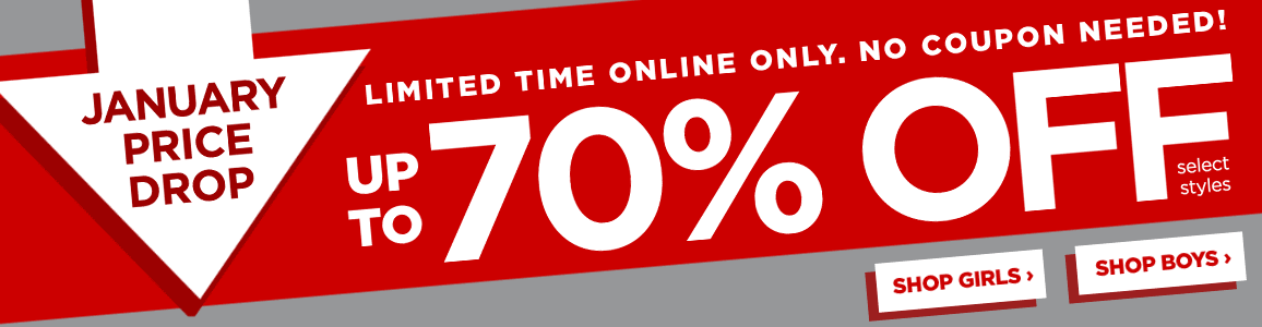 January Price Drop Up to 70% Off