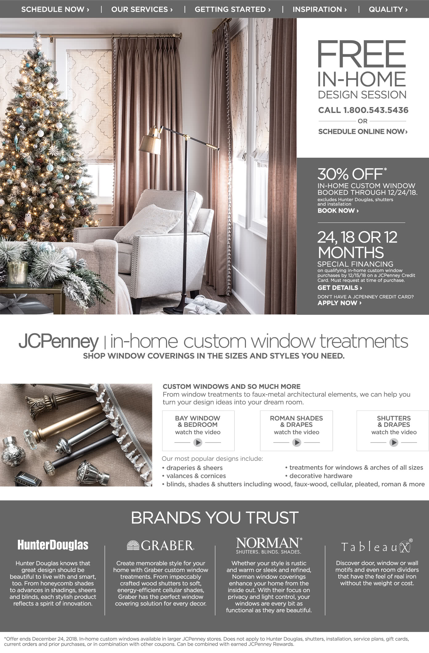 JCPenney In-Home Custom Window Treatments