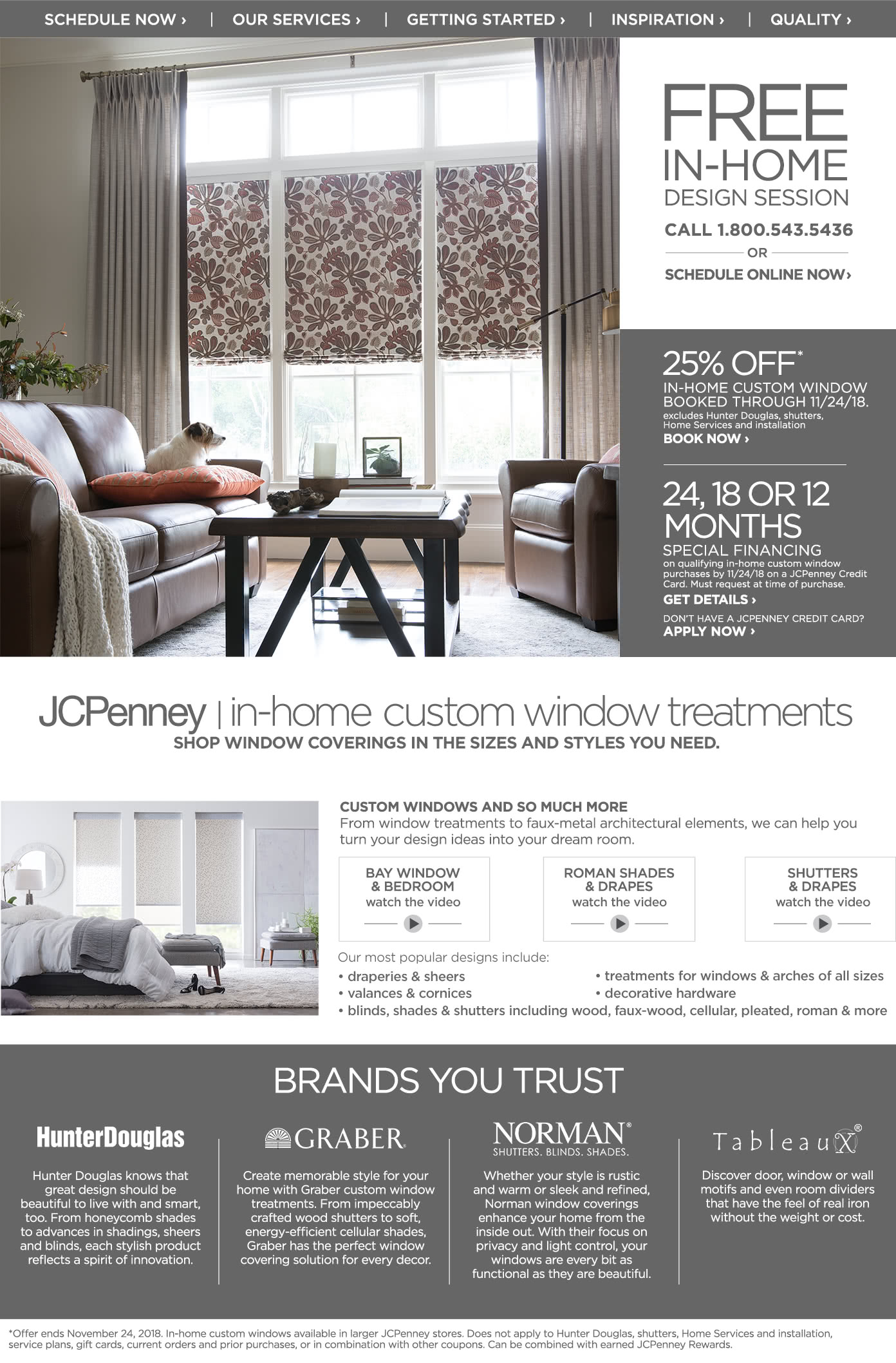 JCPenney In-Home Custom Window Treatments