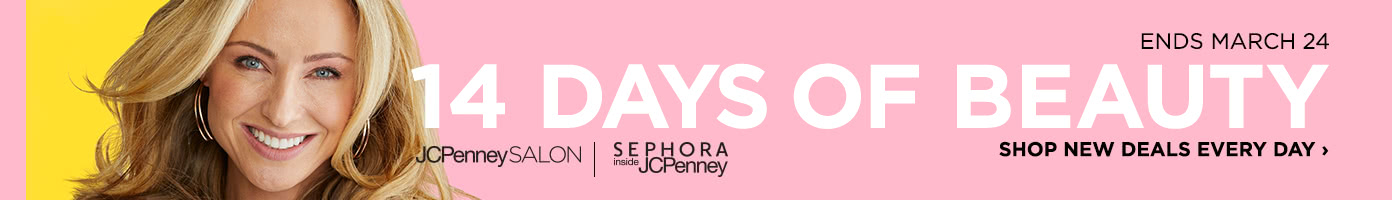 JCPenney Salon, Sephora inside JCPenney. 14 Days of Beauty, shop new deals every day. Ends March 24.