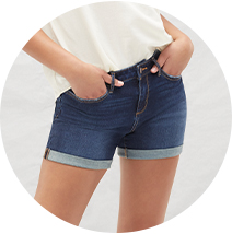 jcpenney womens jean shorts