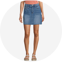 blue jeans skirts womens