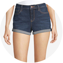 jcpenney womens jean shorts