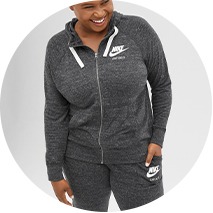 jcpenney womens nike jogging suits