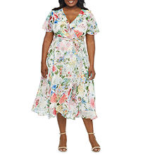 jcpenney plus size jacket dresses