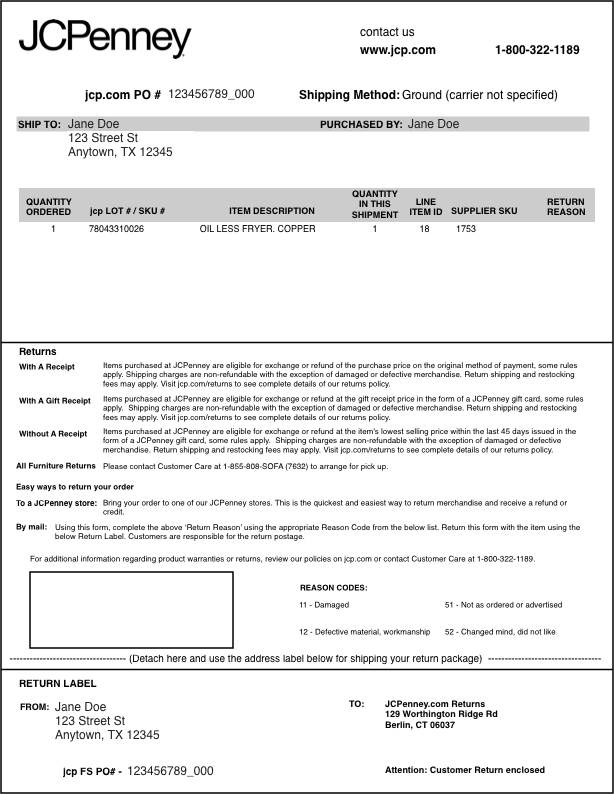 Jcpenney Return Policy