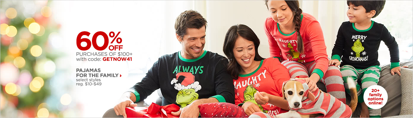 Save on Pajamas for the Family