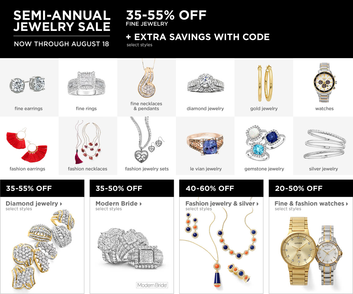 Semi-annual jewelry sale