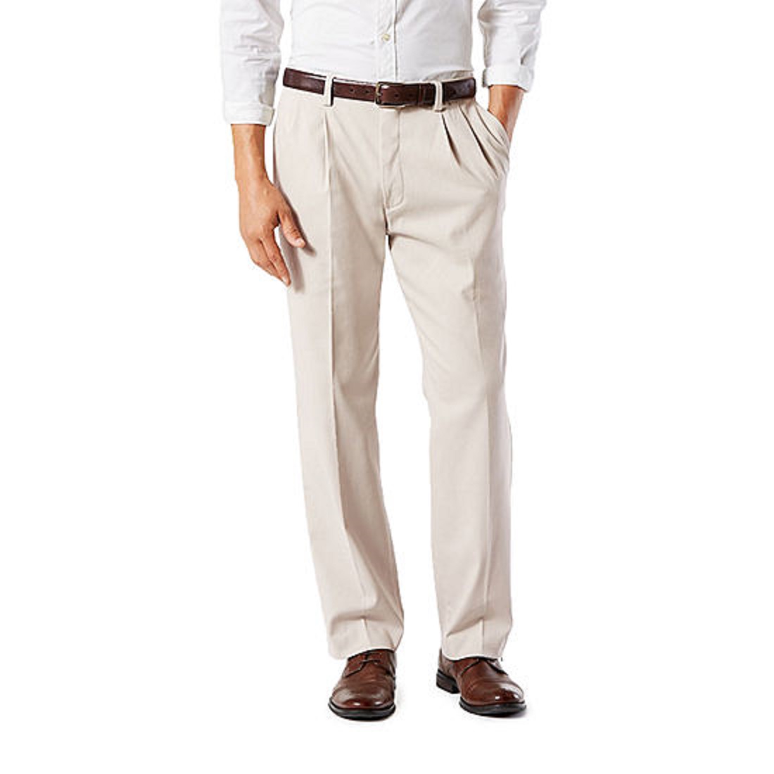 mens black pleated pants