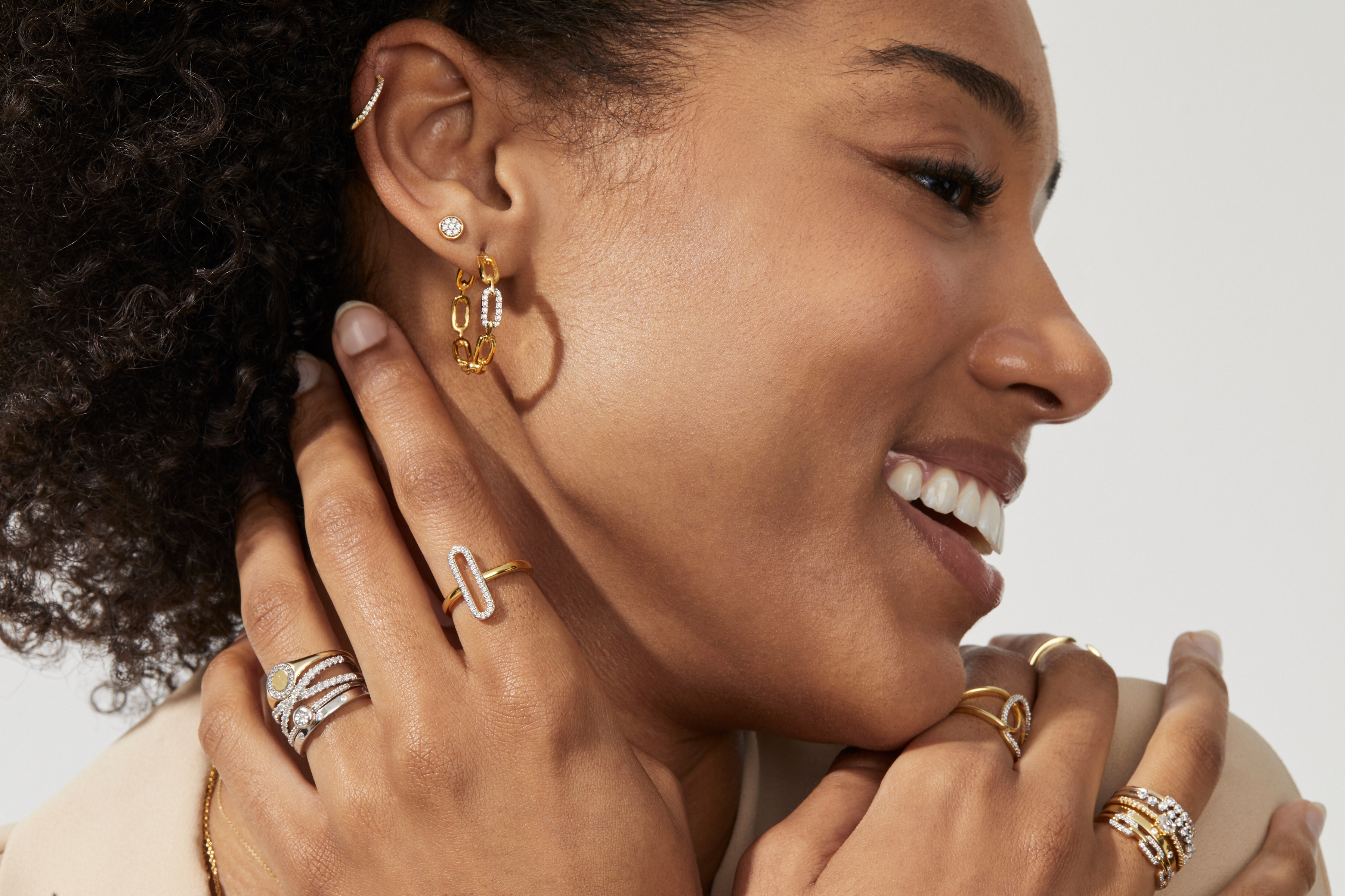 How to Wear Multiple Earrings, Stacked Earrings