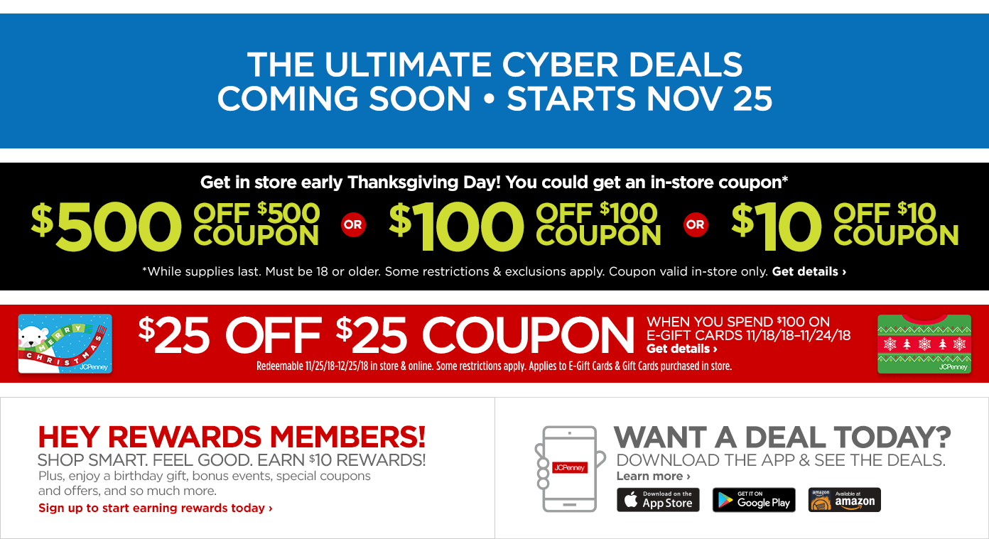 The Ultimate Cyber Deals Coming Soon. Starts November 25.