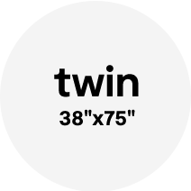 Twin 38x75 inch