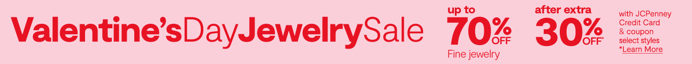 Valentine's Day Jewelry Sale up to 70%. off after extra 30% off fine jewelry Valentine's Day Jewelry Sale up to 70%. off after extra 30% off fine jewelry